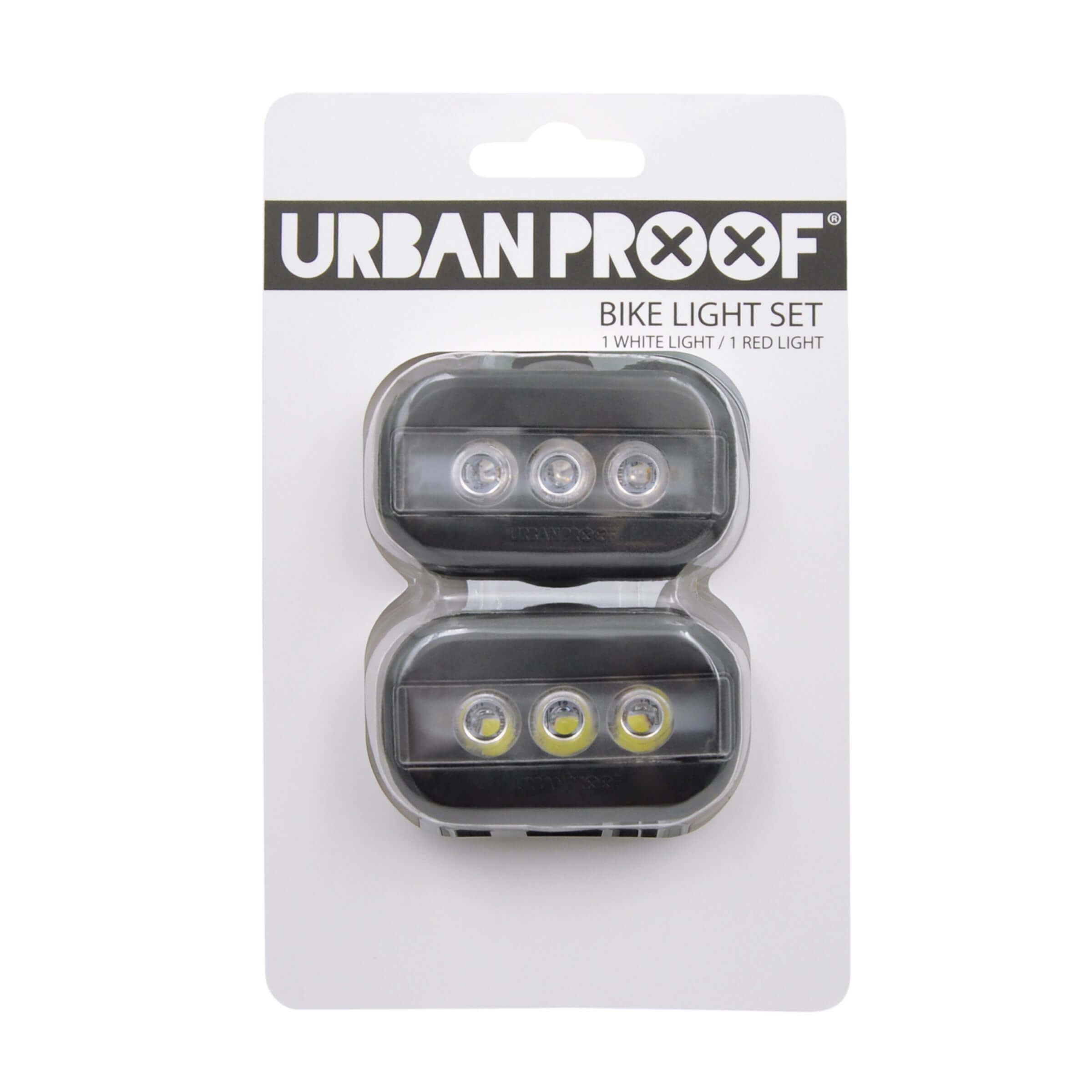 URBAN PROOF Clip Lights Black Ποδήλατα Ζενέτος