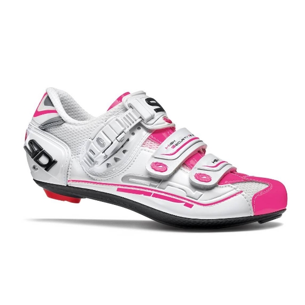 SIDI GENIUS 7 WHITE-WHITE-PINK FLUO