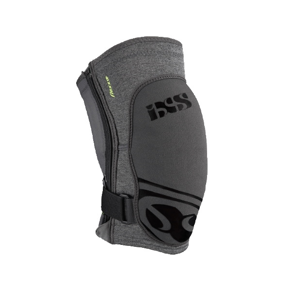 IXS FLOW ZIP KNEE GUARD GREY