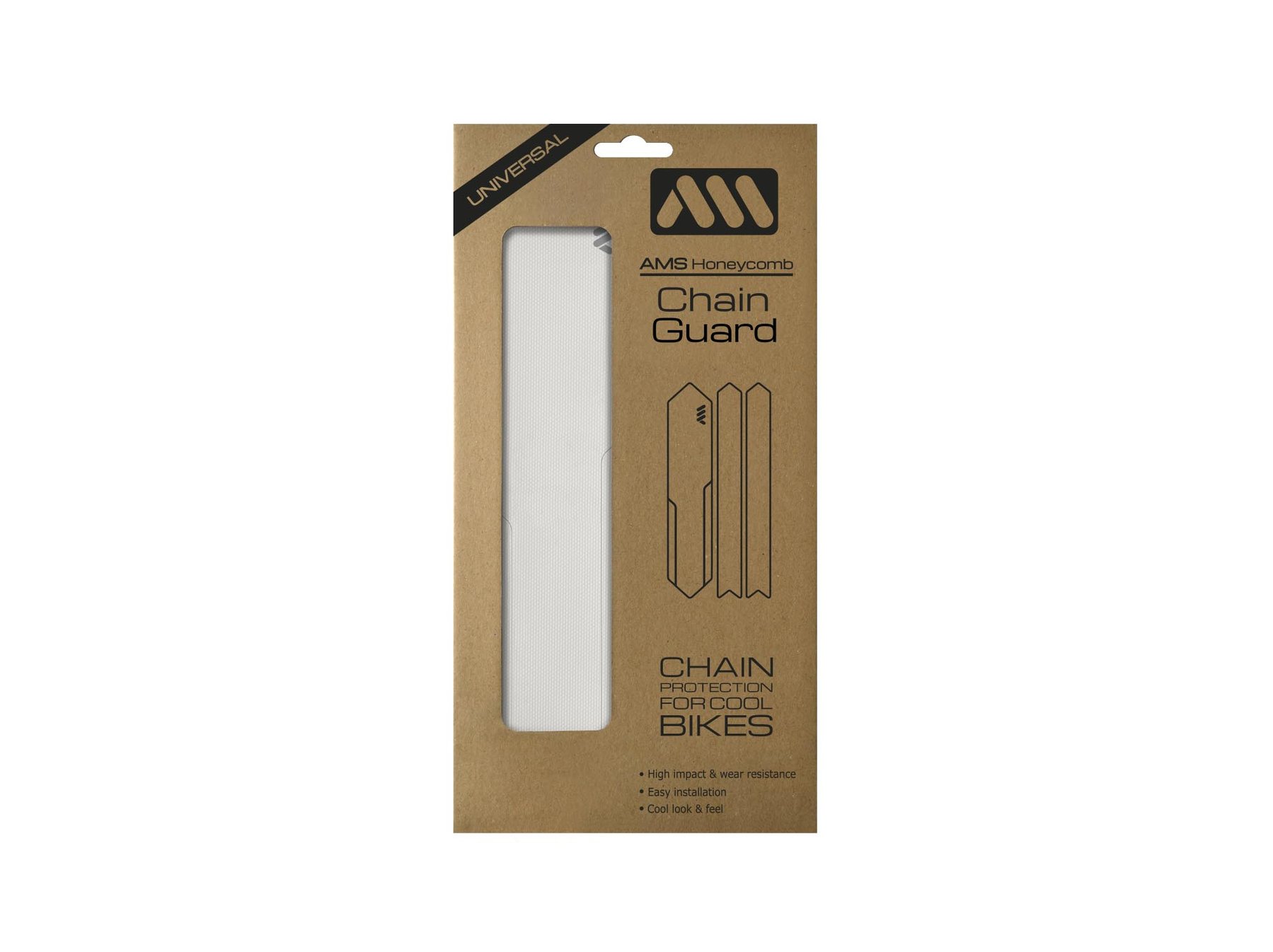 AMS HONEYCOMB CHAIN GUARD. CLEAR