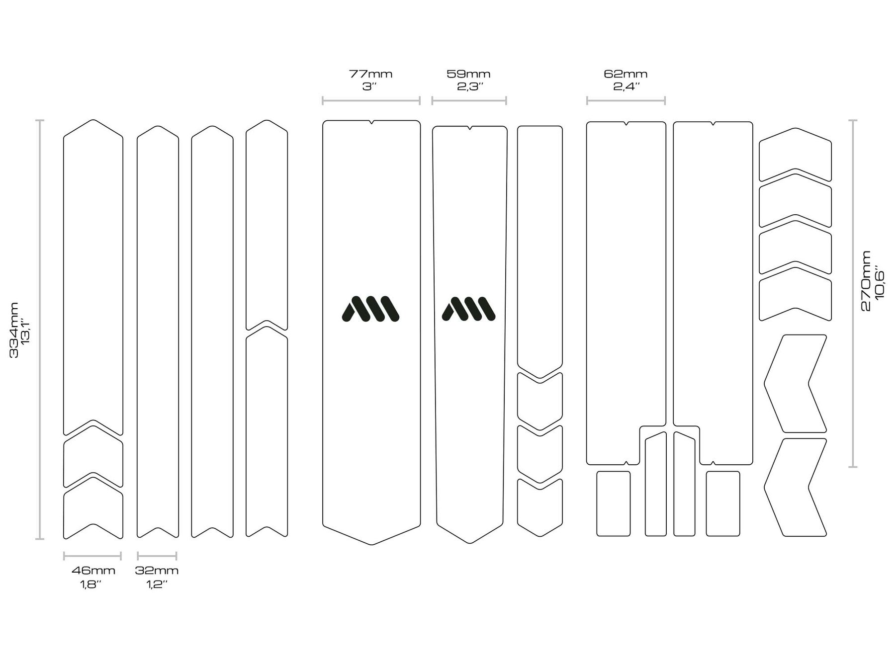 AMS HONEYCOMB FRAME GUARD TOTAL. CLEAR - Image 3
