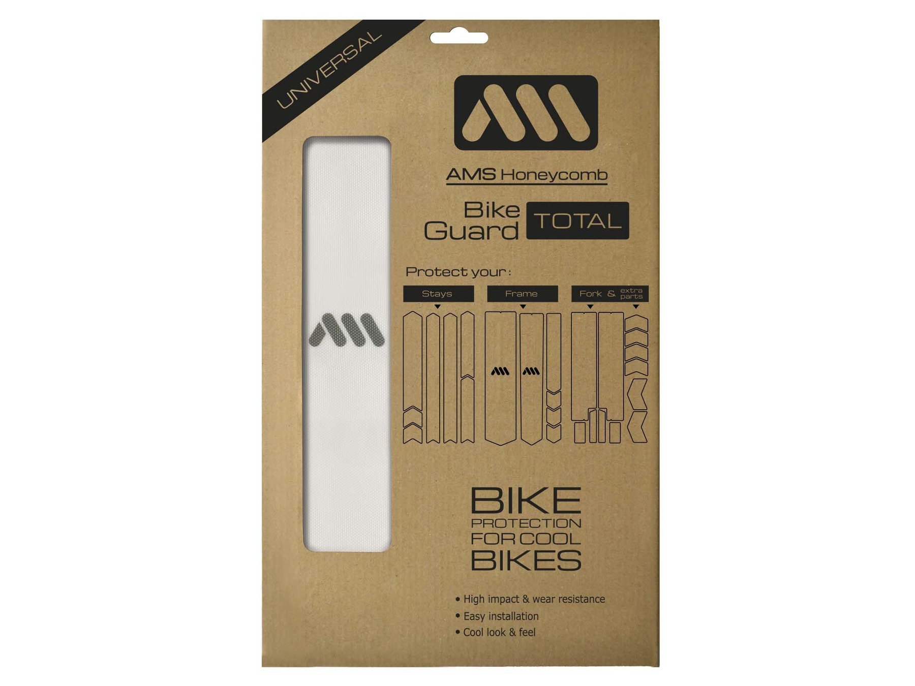 AMS HONEYCOMB FRAME GUARD TOTAL. CLEAR