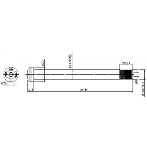 Ά&xi;&omicron;&nu;&alpha;&sigmaf; Xon &Epsilon;&mu;&pi;&rho;ό&sigma;&theta;&iota;&omicron;&sigmaf; &mu;&epsilon; Allen 15mm Non Boost (110mm) &kappa;&alpha;&tau;ά&lambda;&lambda;&eta;&lambda;&omicron;&sigmaf; &gamma;&iota;&alpha; &alpha;&nu;&alpha;&rho;&tau;ή&sigma;&epsilon;&iota;&sigmaf; RockShox XQR-25