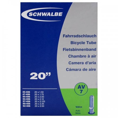 &Alpha;&epsilon;&rho;&omicron;&theta;ά&lambda;&alpha;&mu;&omicron;&sigmaf; Schwalbe 20 x 1.50-2.50 (40/62-406) - AV 7