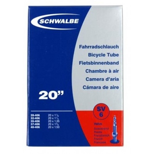 &Alpha;&epsilon;&rho;&omicron;&theta;ά&lambda;&alpha;&mu;&omicron;&sigmaf; Schwalbe 20 x 1.00-1.50 (28/40-406) - SV 6