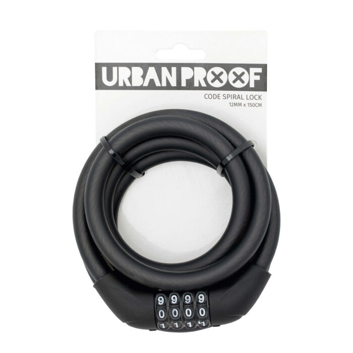 URBAN PROOF Code Spiral Lock - Matt Black
